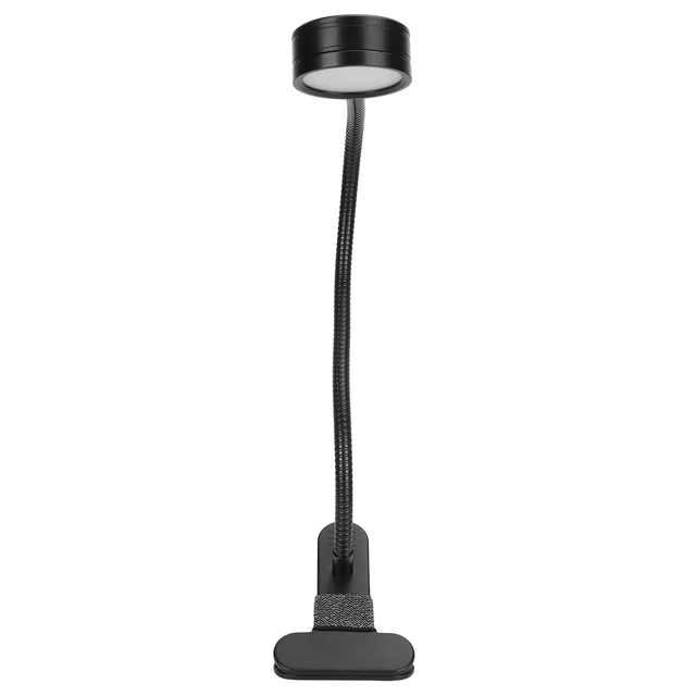 Lampada Da Scrivania USB 360° Angolo Regolabile Clip Su Collo D'oca Luce Di