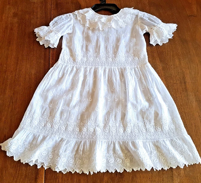 Robe Avec Sac Pour Poupée 40 Cm - Coton Et Dentelle, Neuve, Parfaite Pour Habiller Les Poupées Standard