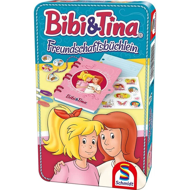 Schmidt Spiele Bibi & Tina Freundschafts Büchlein in Metallbox Spielset