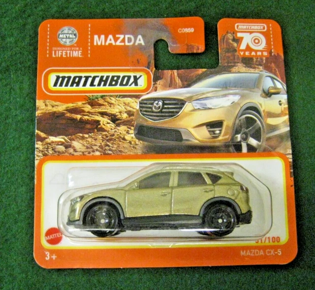 Matchbox Mazda CX-5 – Gold, Modellauto Im Maßstab 1:100, 51. Serie