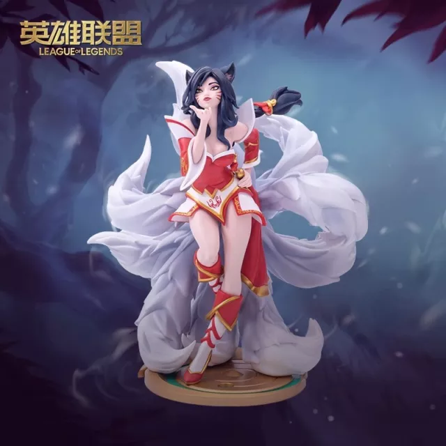 LOL League of Legends Character Ahri Figure the Nine-Tailed Fox Statue Gift 10"