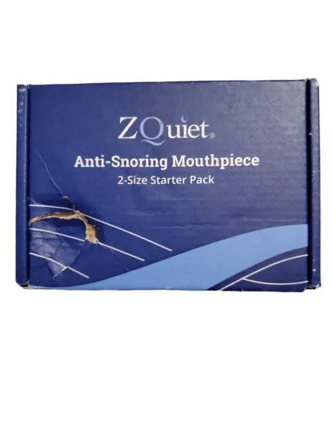 ZQuiet Anti-Snoring Mouthpiece, Starter Pack with 2 Sizes Box Wear SEALED