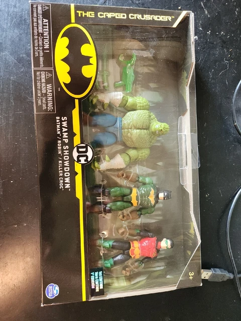 DC The Caped Crusader Batman, Robin, & Killer Croc Swamp Showdown 1st Edition