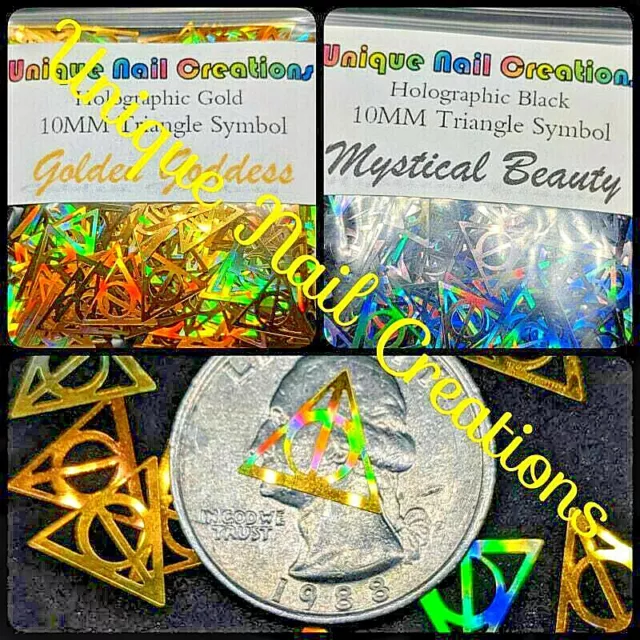 TRIANGLE SYMBOL SHAPE GLITTER~U Choose~Nail•Acrylic•Gel•Body Art•Face•Festival