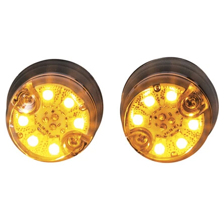 25 Foot Amber Push-On Hideaway Strobe Kit- In-Line Flashers With 6 LED; 8891326