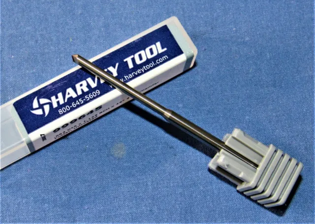New Harvey Tool Carbide Chamfer tool long reach 0.093 Dia. 4 Pcs Available