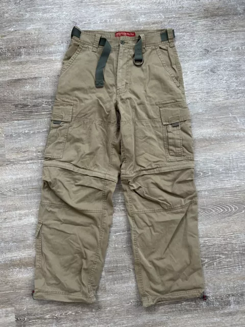 VTG 90S ABERCROMBIE & Fitch Pants T-2083 Paratrooper Cargo Zip Off ...