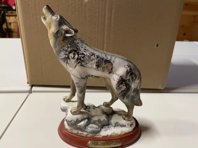 Bradford Exchange Spirits Of The Pack Wolf Limited Edition Al Agnew