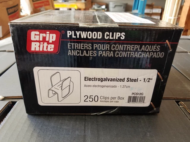 1/2 IN. 20-GAUGE Galvanized Panel Sheathing Clips 