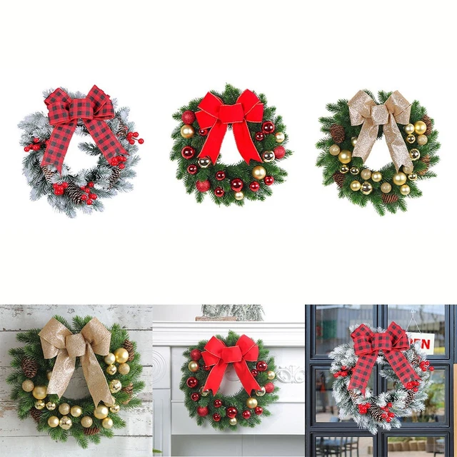 Perfetto regalo di Natale ghirlanda artificiale con fiore e festa