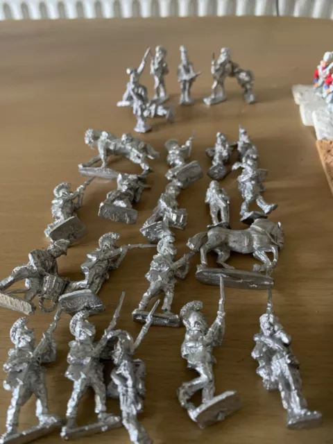 french lead soldiers painted and unpainted