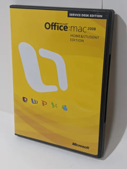 Microsoft Office Mac 2008 Home & Student Edition Service Desk [3 Codes]