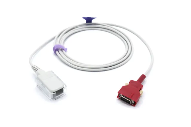 Masimo Rainbow Red LNC SpO2 Adapter Cable Compatible - Same Day Shipping
