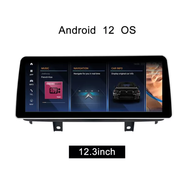 For BMW X5 X6 F15 F16 F85 NBT 12.3" 128G Android 12 Screen Carplay Navigation