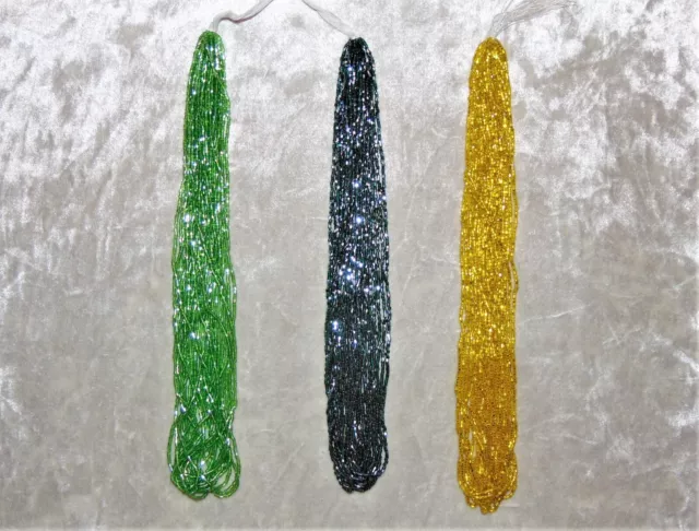 Mixed Hanks Czech 11/0 2-Cut Seed Bead Lot
