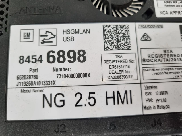 HOLDEN TRAILBLAZER STEREO/HEAD Unit Mylink Hmi Module, Rg, 07/16-12/20 ...