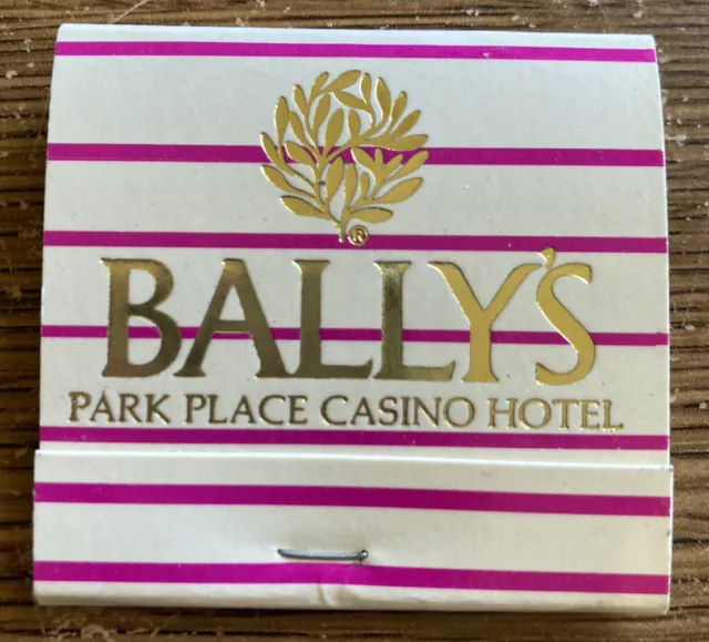 Vintage 1980s BALLY'S PARK PLACE CASINO HOTEL Atlantic City Matchbook UNSTRUCK