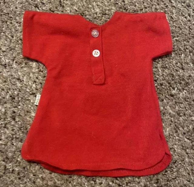 Vintage 1970's Peanuts Snoopy Red nightgown for Plush Snoopy