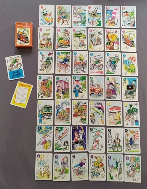 Vintage Jeu De 7 Familles French Card Game With Box BABAR 1989 | #3915706950