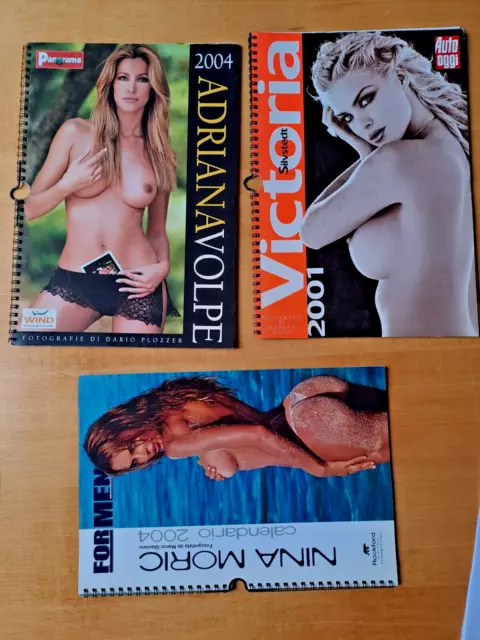 n. 3 calendari  SEX -  ADRIANA VOLPE 2004 NINA MORIC 2004 VICTORIA SILVSTED 2001