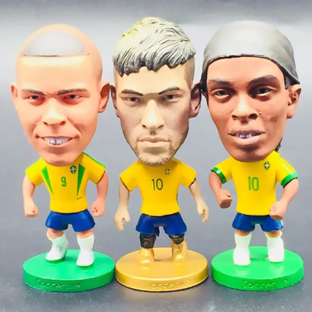 Coca Cola SoccerStarz Brazil Big Heads Corinthian Figures Dunga Ronaldo  Romario