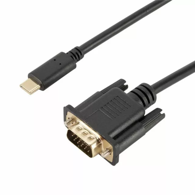 To VGA Adapter USB 3.1 to VGA Cable Type C to VGA Cable USB C to VGA Converter