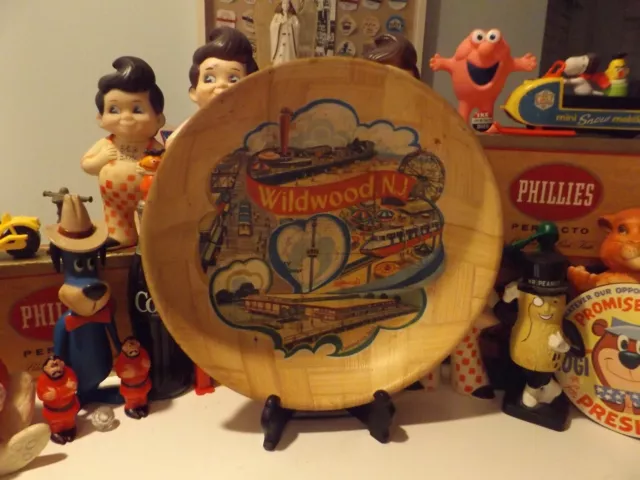 Vintage Jersey Shore Wildwood Boardwalk Monorail Tram Car Souvenir Snack Bowl