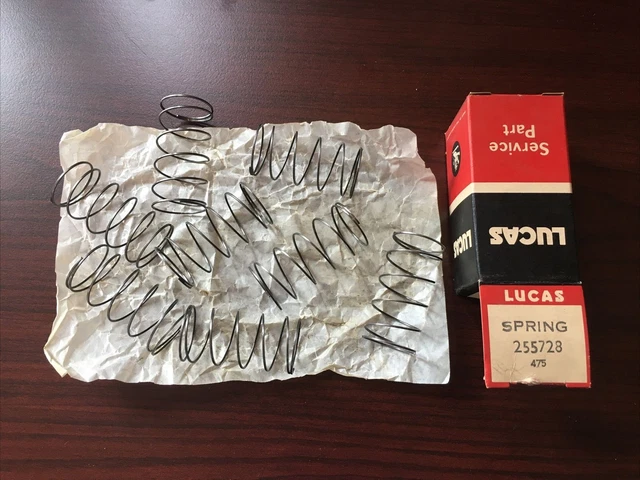 NEW NOS BOX OF 8 Original Lucas starter pinion Bendix spring 255728 TLB161