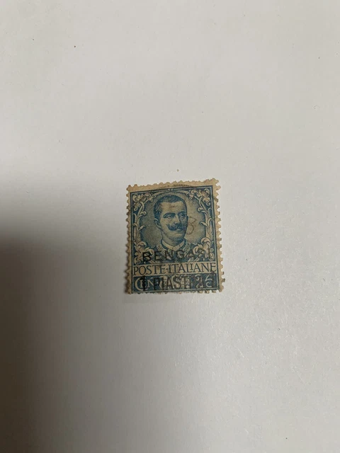 1901 Benghazi Overprint Italy Stamp #1 Canceled Italian Office In Bengasi