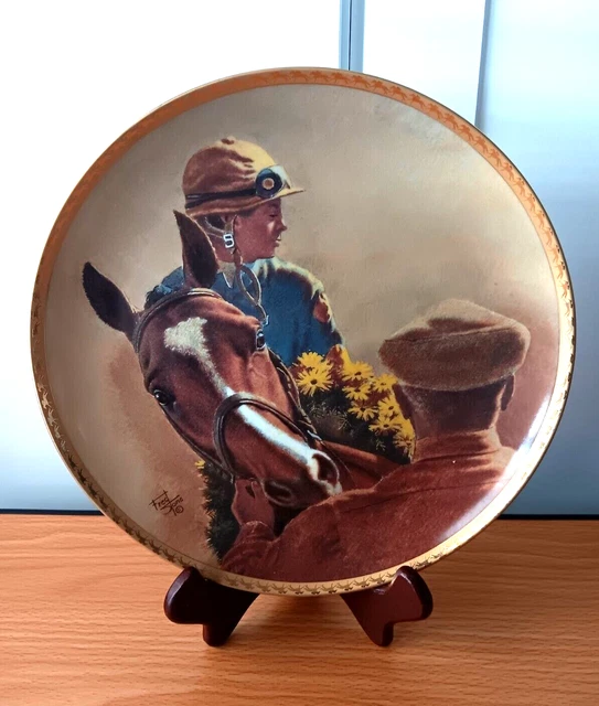Vintage Northern Dancer Bill Hartack Up by Fred Stone 1991 Collector Plate #1606