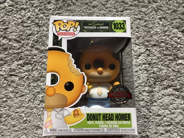 #1033 DONUT HEAD HOMER - The Simpsons - Funko Pop Vinyl Treehouse of Horror