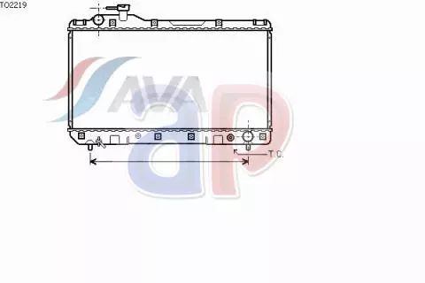 Radiatore Acqua Motore Raffreddamento Per Toyota Rav 4 I Sxa1 2.0 16V 129 Cv