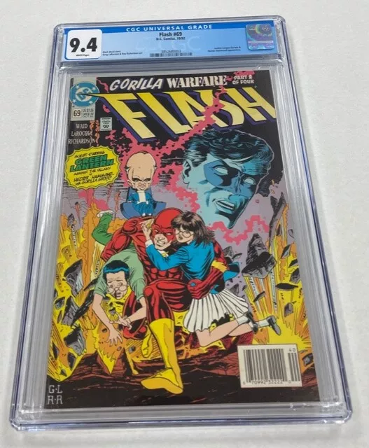 Flash Issue #69 DC Comics 1992 CGC Graded 9.4 Comic Book