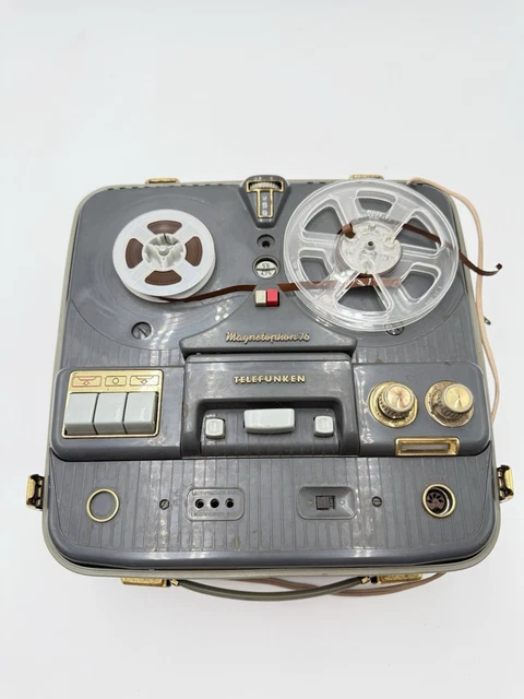Magnétophone à Bandes Telefunken Magnetophon 76 – Années 50 – Allemagne Ouest – Pour Pièces