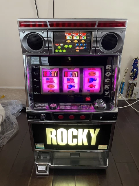 ROCKY Skill Stop Slot Machine (*JapaneseCasino Real Pachislo) Rare Collectible