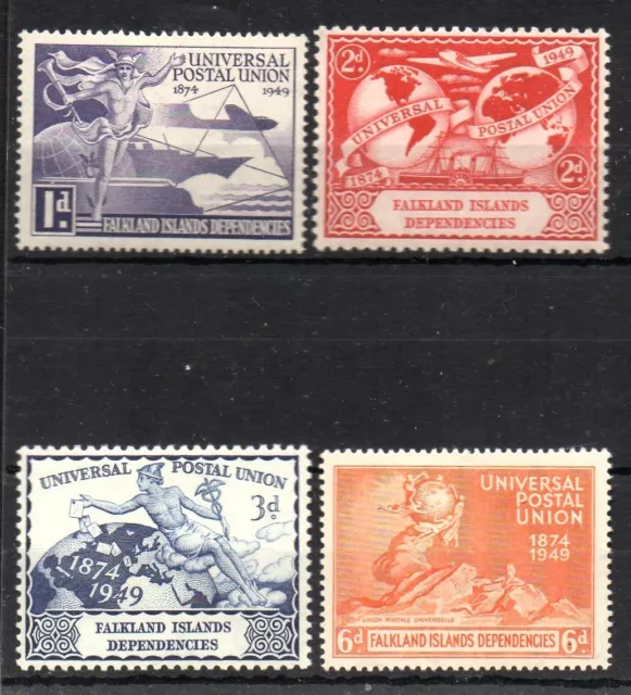 Stamps British Colonies &Territories 1949 Falklands Dependencies UPU SG G21/24