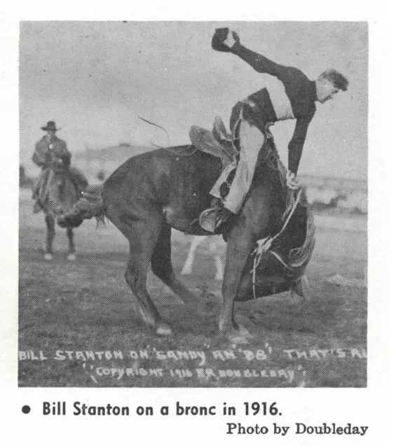 Bill Stanton On A Bronc 1916 Vintage Magazine Excerpt