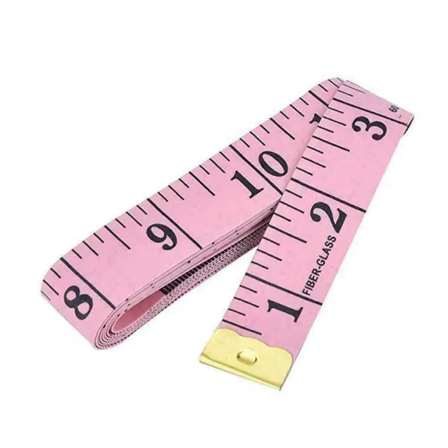 60 Inch/150cm Sided Soft Tape Measure Body Measuring Buttons Sewing Ruler