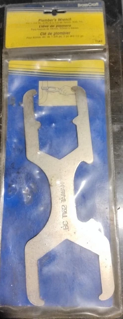 Brass Craft Plumber’s Wrench BC T162 517 1-34 in., in & 2-12 in. Nuts Spuds