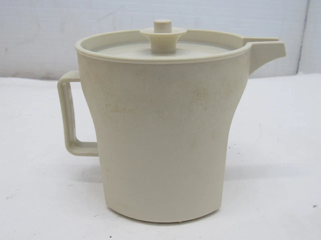 Vintage Tupperware Almond Creamer Pitcher #1414 With Lid #1211