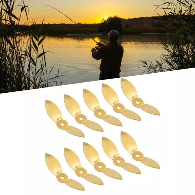 10pcs Propeller Style Spinner Blades Perfect Components for DIY Fishing Lures