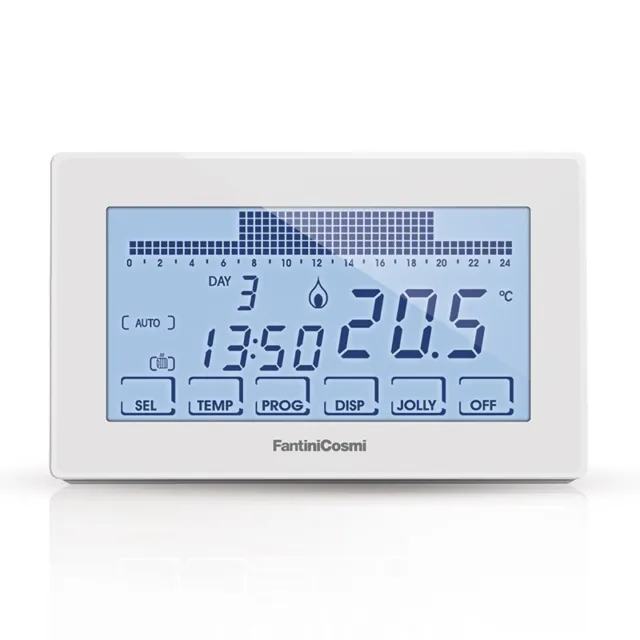Fantini Cosmi CH180 Thermostat Programmable Hebdomadaire Tactile, La Batterie