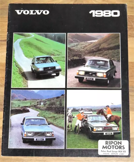 1980 VOLVO RANGE Sales Brochure - 262C 244 245 264 265 343 345 DL GL GLE