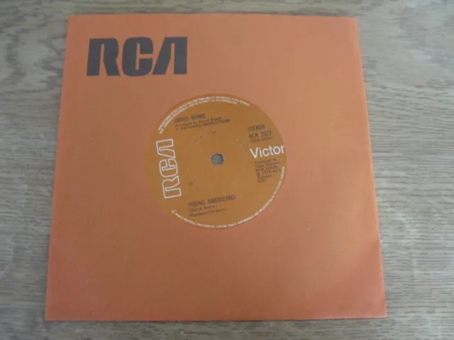 David Bowie Solid Center 7" Single O/S * Young Americans / Suffragette City *