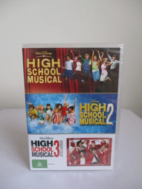 High School Musical 1 2 3 (DVD, 3-Disc Set) NEW & Sealed Triple Trilogy Complete