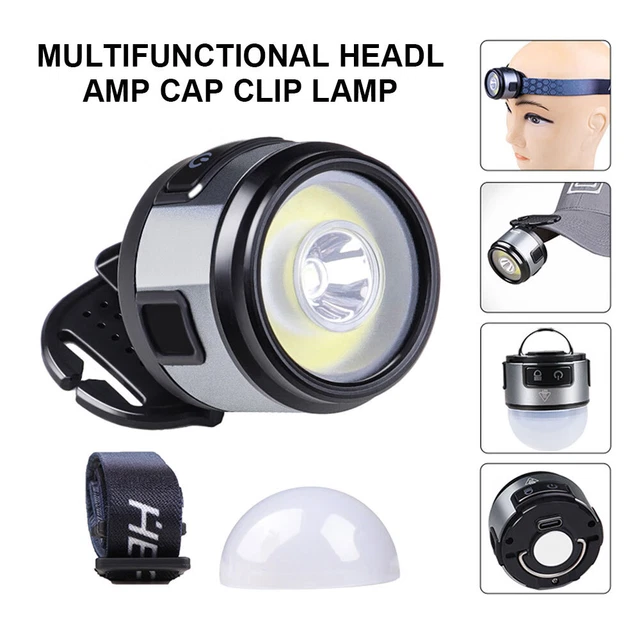 XPG+COB LED Head Lamp Head Torch Headlamp Flashlight USB Rechargeable W/4 Mode