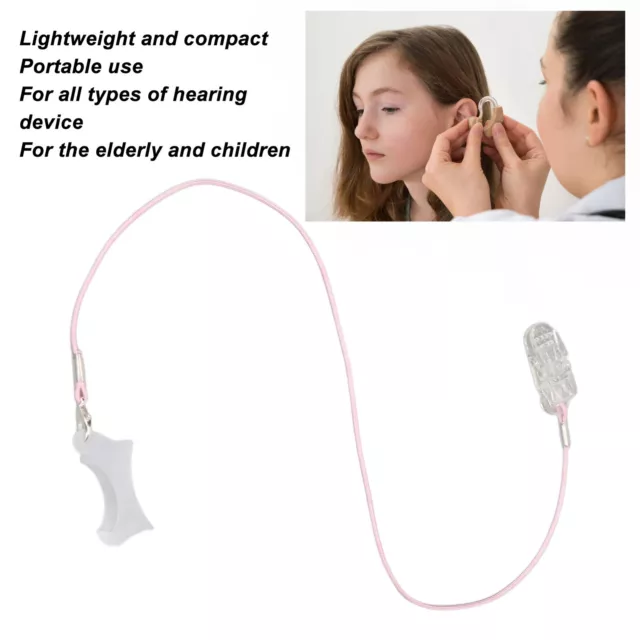 (Einohr) Hörgeräte-Clip Verhindert Verlust Von Transparenten Klemmen Pink C SGH
