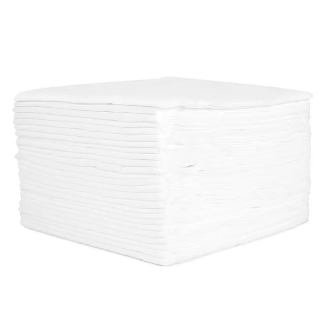 100X White Soft Absorbent Disposable Towels Hair Salon BEAUTY DESK 80x40cm-2 PAC