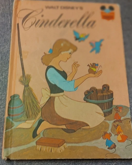 Vintage 1974 Walt Disney's “Cinderella” Hardback Children’s Book Good Condition