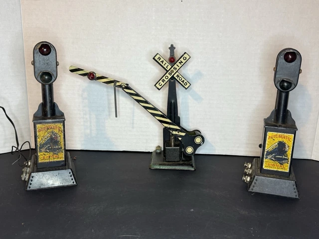 VINTAGE TIN TOY Automatic Toll Gate Sold By Sears Japan Works with